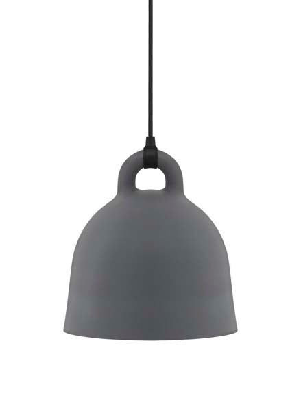 Normann Copenhagen - Bell lampe, small, grå - H: 37 cm.