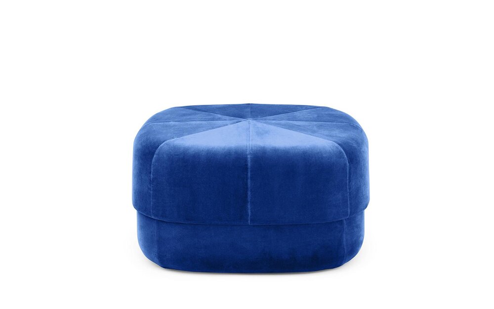 Normann Copenhagen - Circus puf, stor, Electric Blue - 35x65x65 cm