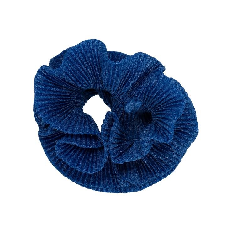 Pico - Flæse scrunchie hårelastik - Cobolt