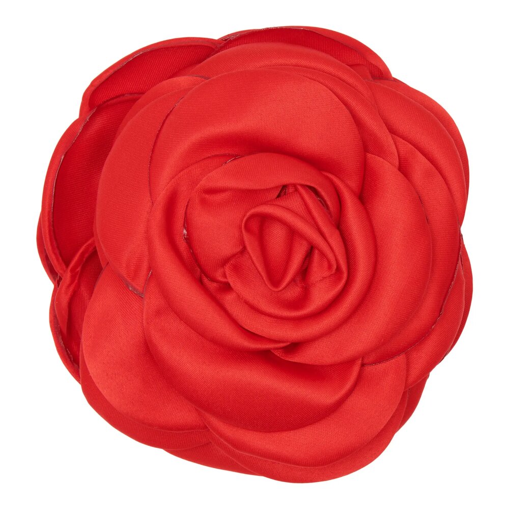 Pico - Giant Satin Rose hÃ¥rklemme - Bright Red