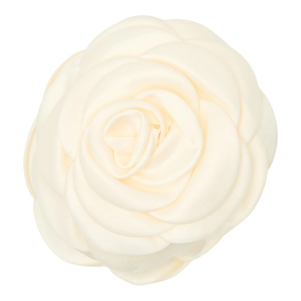 Pico - Giant Satin Rose hÃ¥rklemme - Ivory