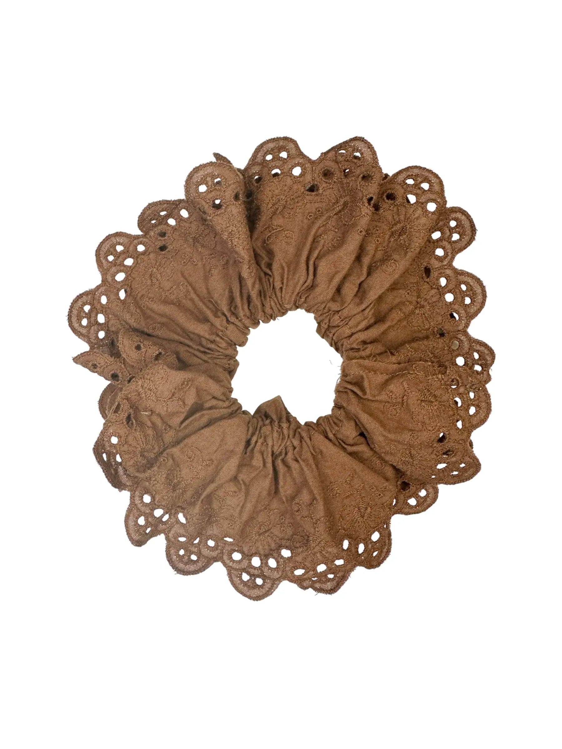 Pico - Lace scrunchie - Chocolate