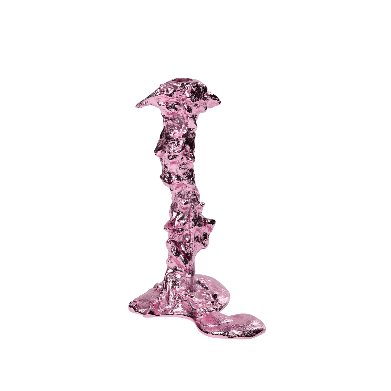 Polspotten - Drip lysestage, L - pink