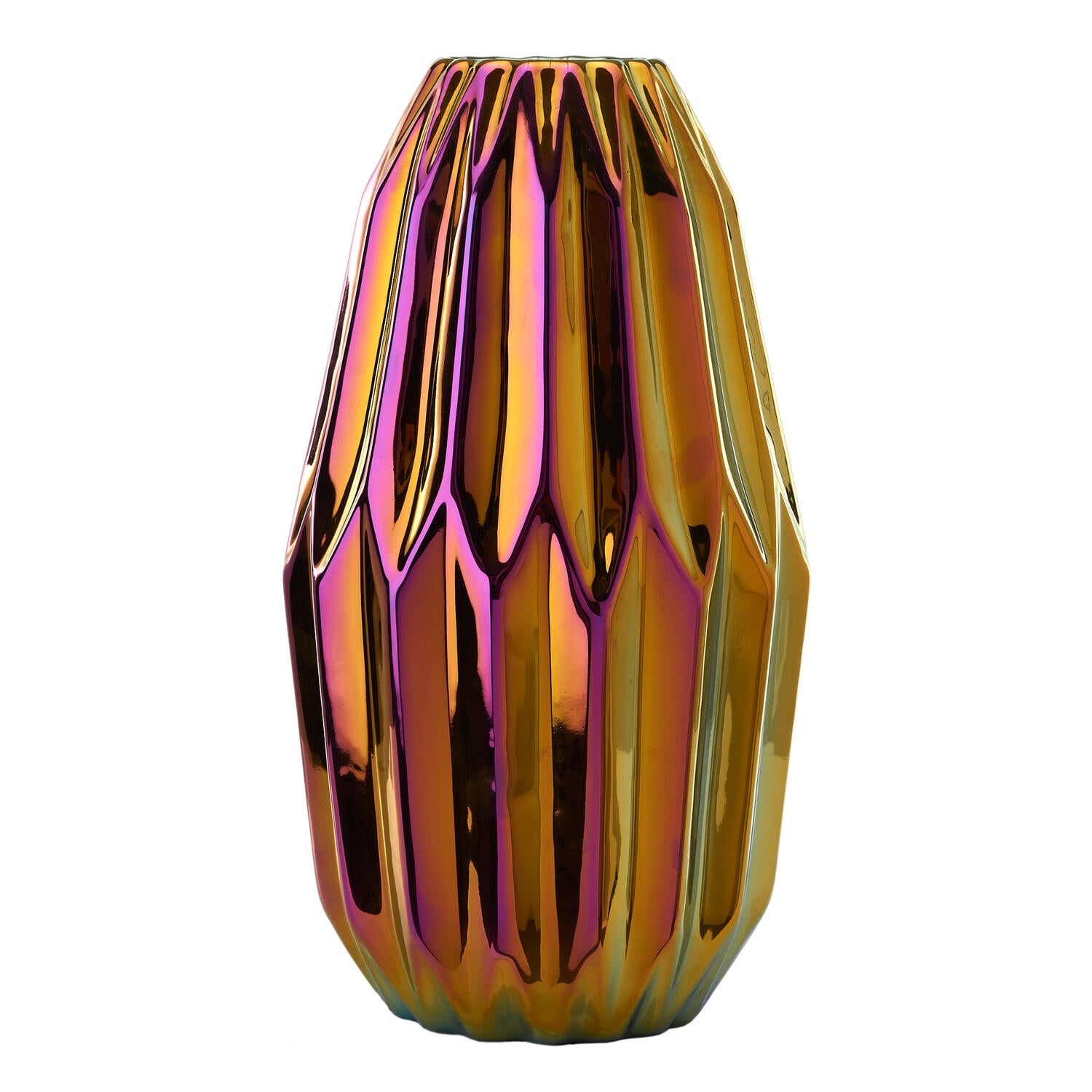 Polspotten - Oily Folds vase, M - multi