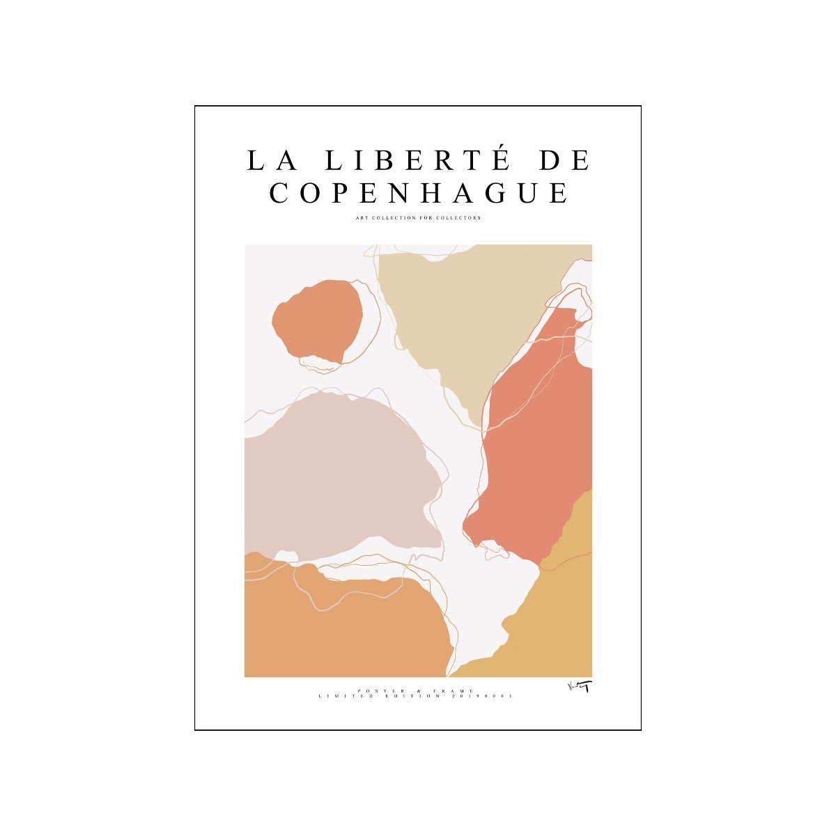 Poster & Frame - Collection plakat, La liberté de copenhague - 2019 001 - A3