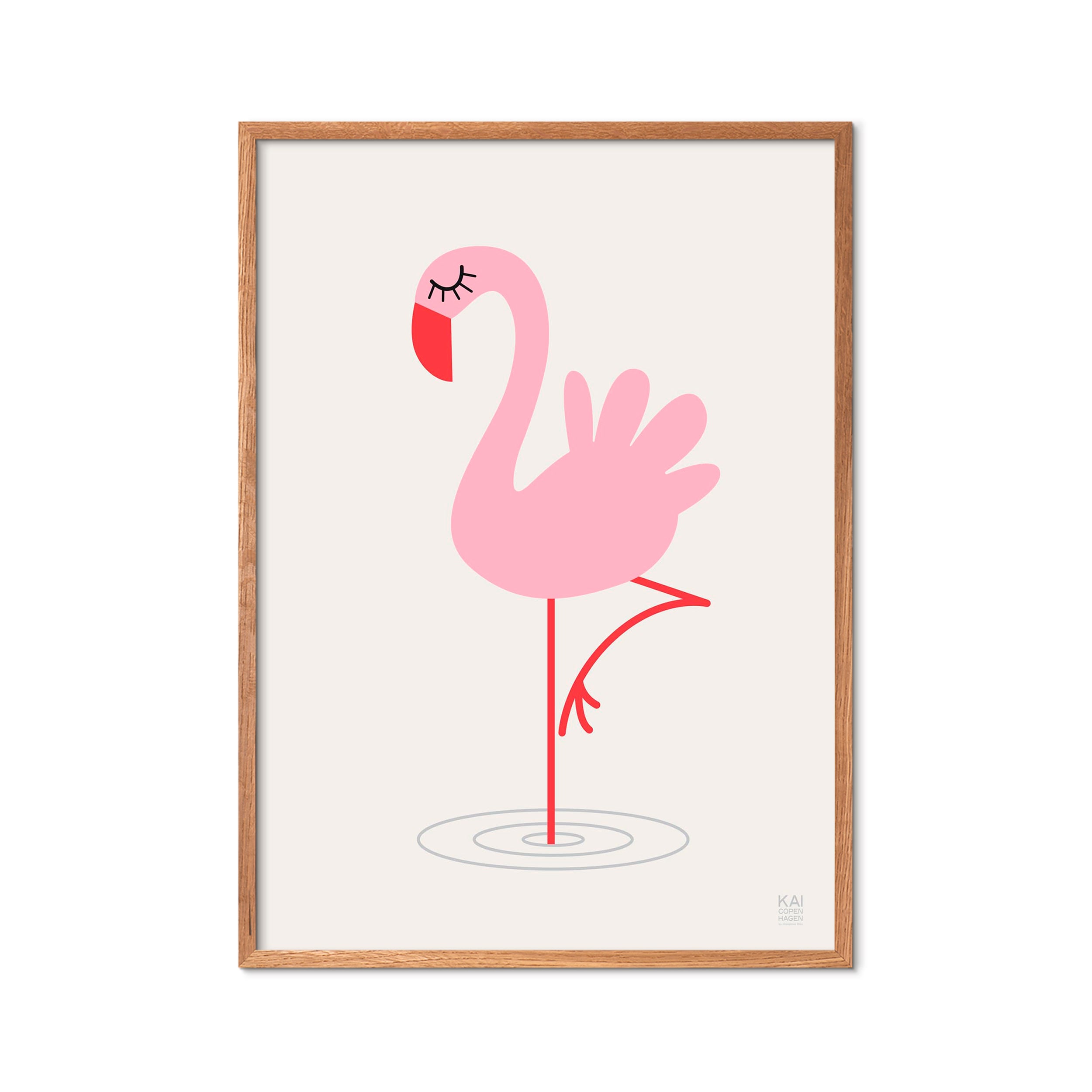 Poster & Frame - KAI Copenhagen Flamingo plakat