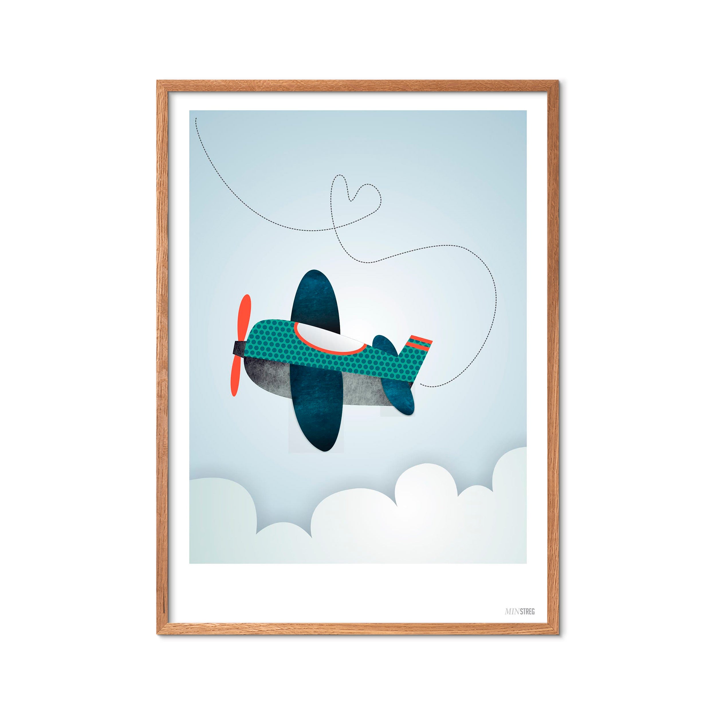 Poster & Frame - Min Streg Drenge Flyver plakat