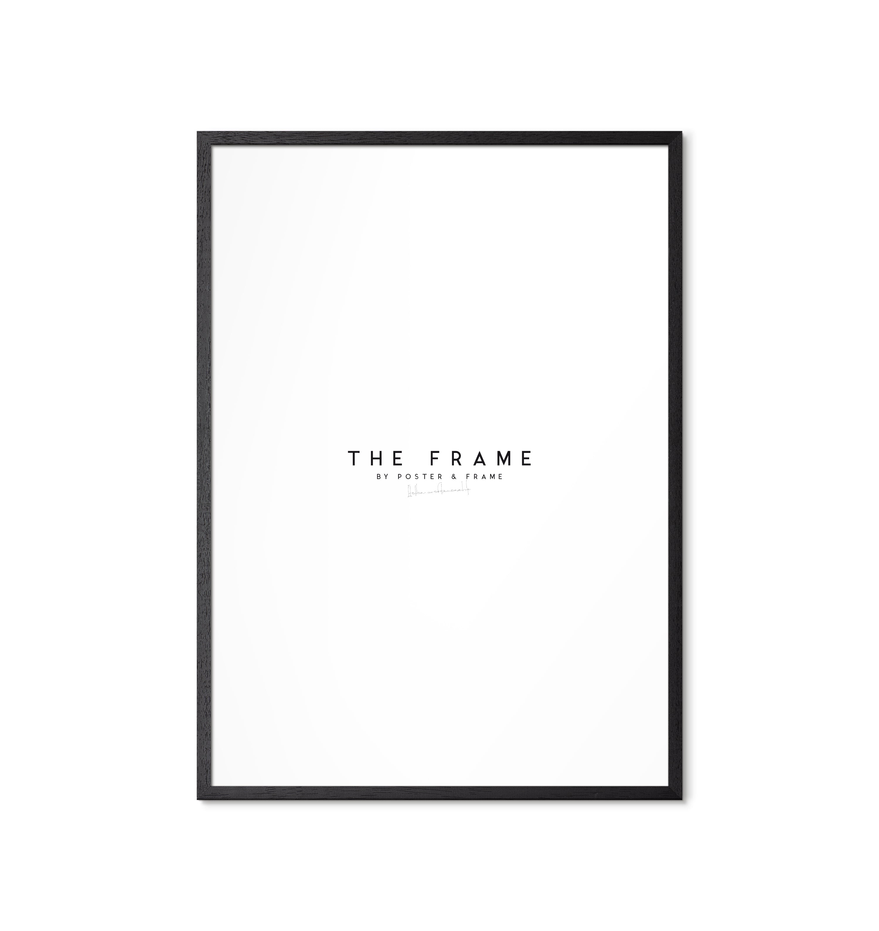 Poster & Frame - Oak ramme - sort