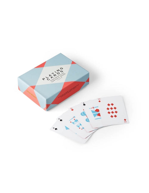 Printworks - Double Playing Cards - blå, rød