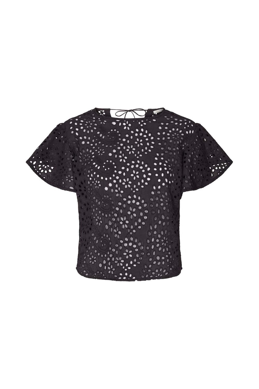 Rabens Saloner - Heena bluse  - sort - Size (m)