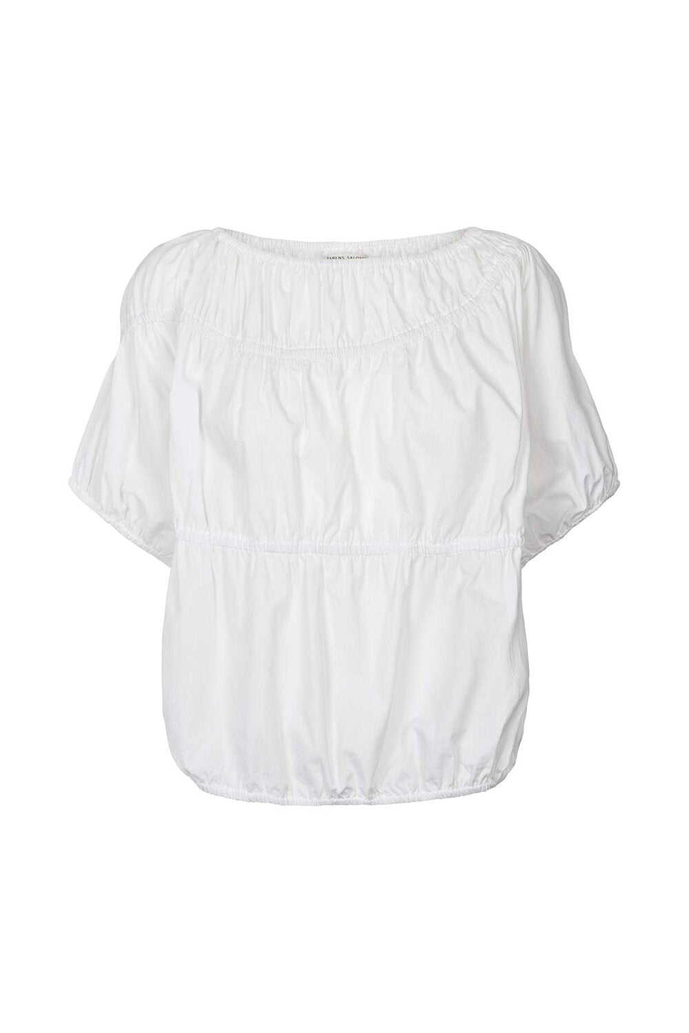 Rabens Saloner - Lotte poplin top  - hvid - Size (l)