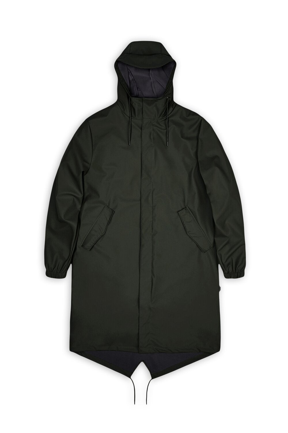 Rains - Fishtail Parka regnjakke  - grÃ¸n - Size (l)