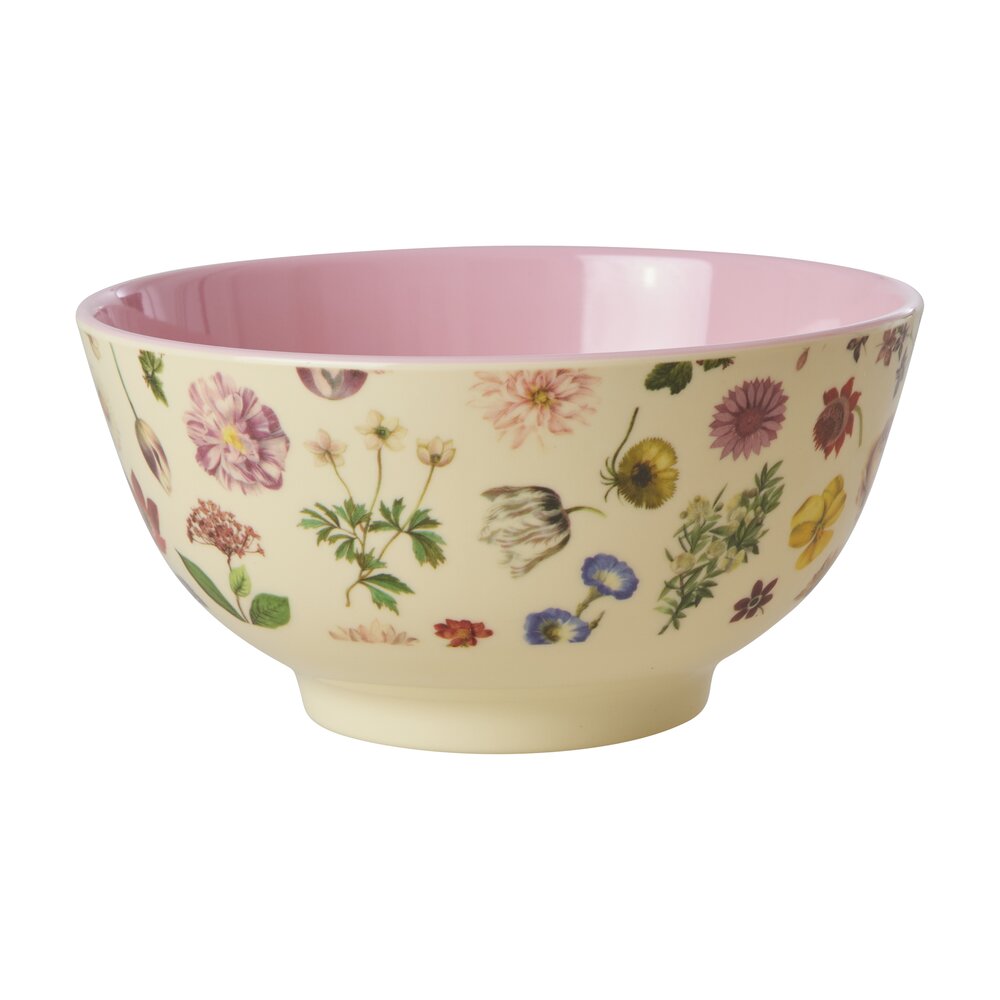 Rice - Melamine Floras Dream Print Medium skÃ¥l - 700 ml.