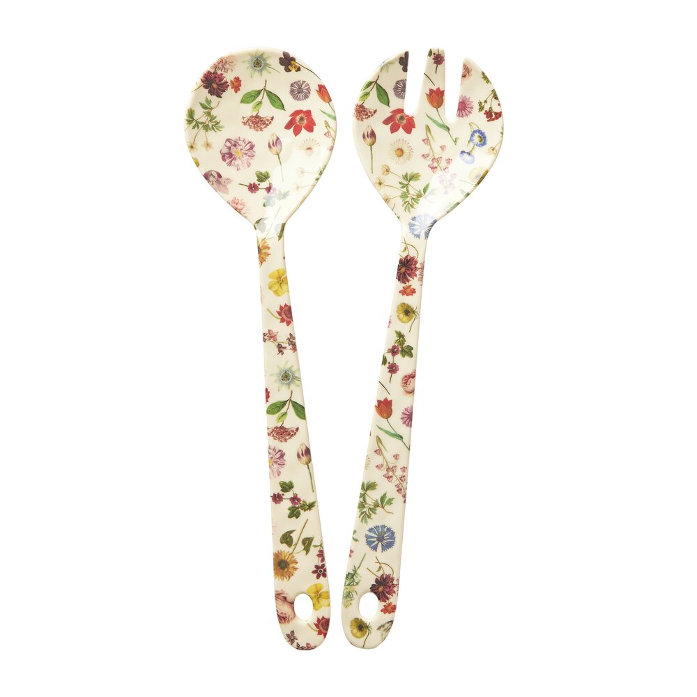 Rice - Melamine Floras Dream salatbestik - L29 cm.