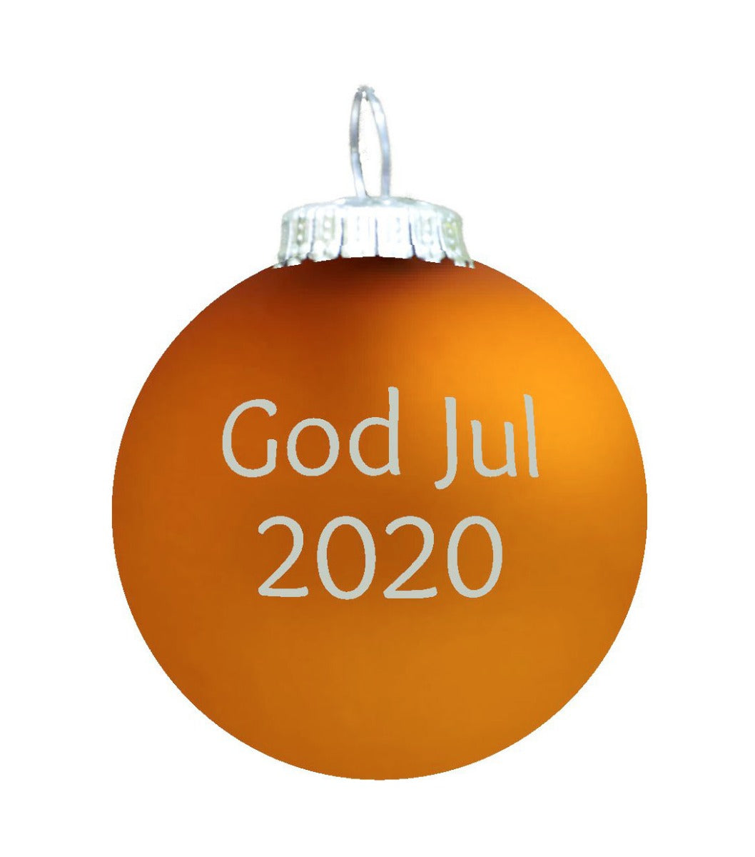 Rolsted Copenhagen - God Jul 2020 julekugle - guldbrun