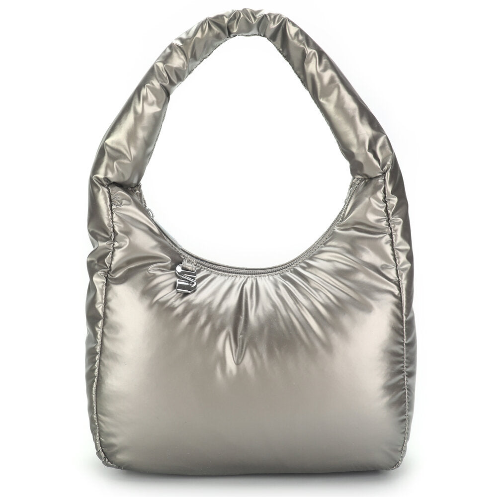 Silfen - Sofia skuldertaske - Silver Chrome