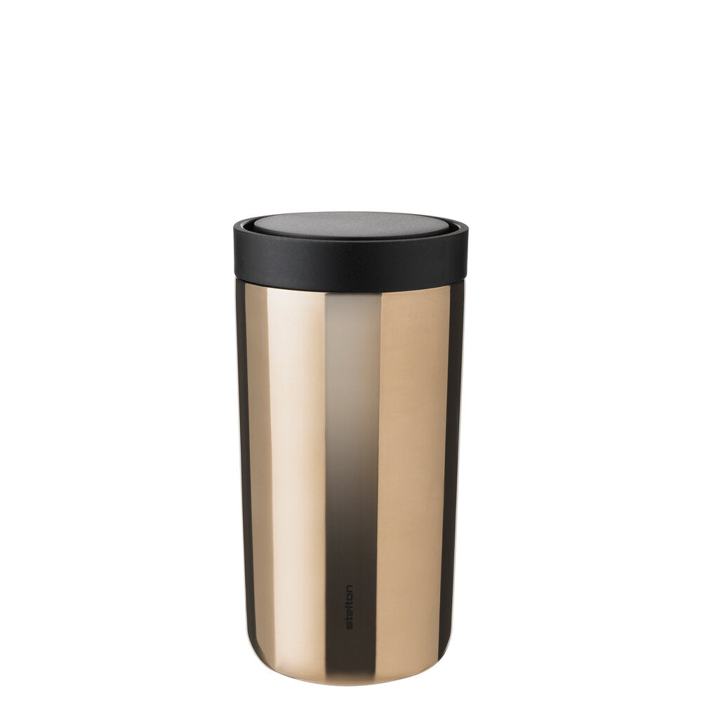 Stelton - To Go Click termokop, Dark Gold - 0.4 l.