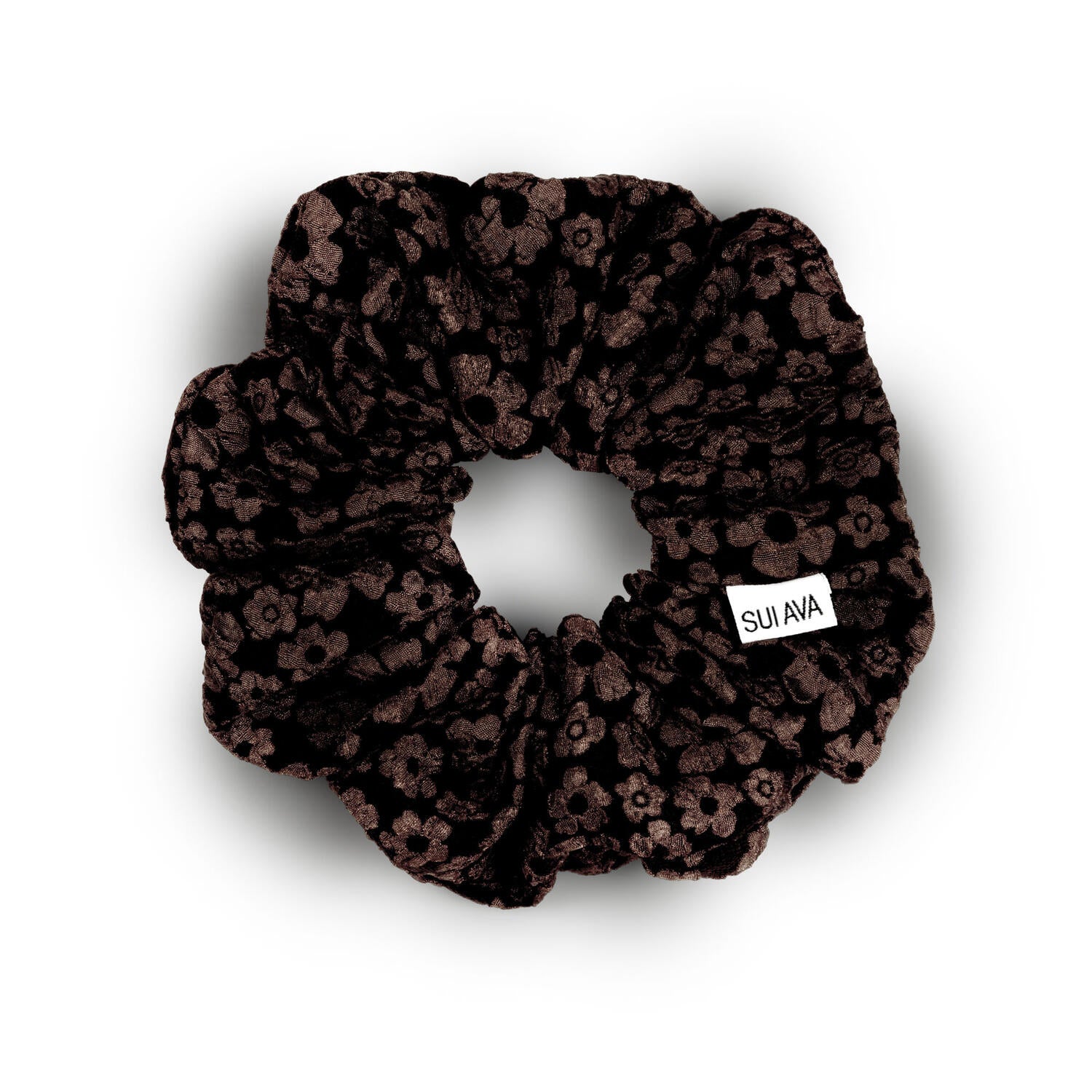 Sui Ava - Blossom Scrunchie - Ground Coffee