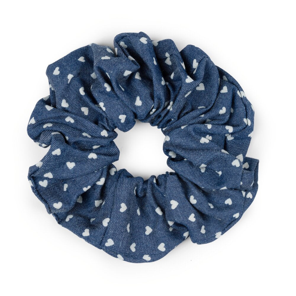 Sui Ava - Denim scrunchie - Hearts