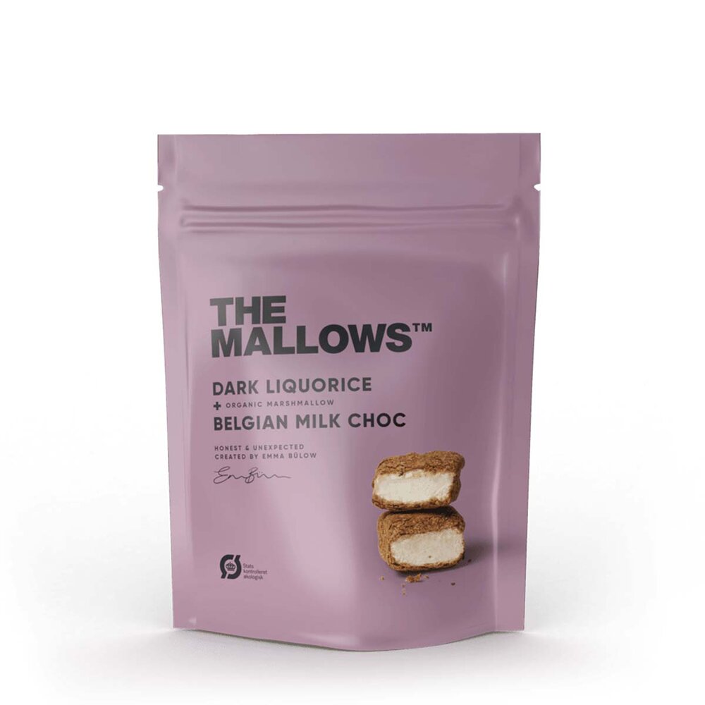 The Mallows - Dark Liquorice skumfiduser - 90g