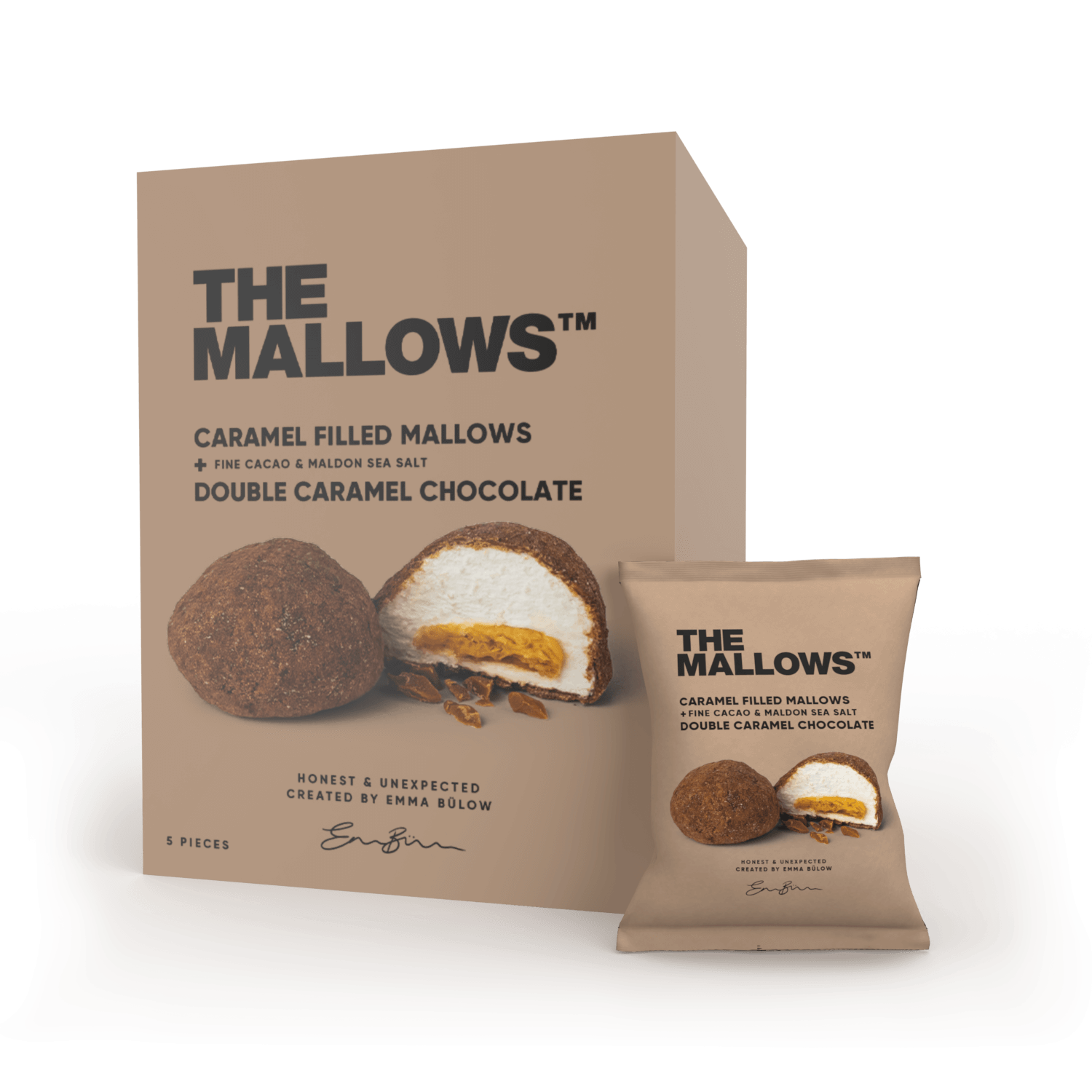 The Mallows - Double Caramel Chocolate skumfiduser