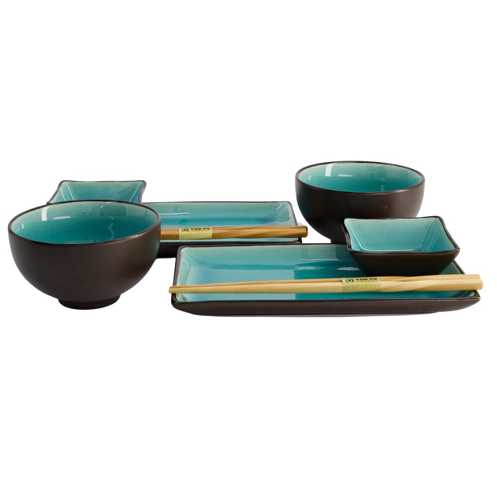 Tokyo Design Studio - Sushi sÃ¦t, Glassy Turquoise - 8 dele