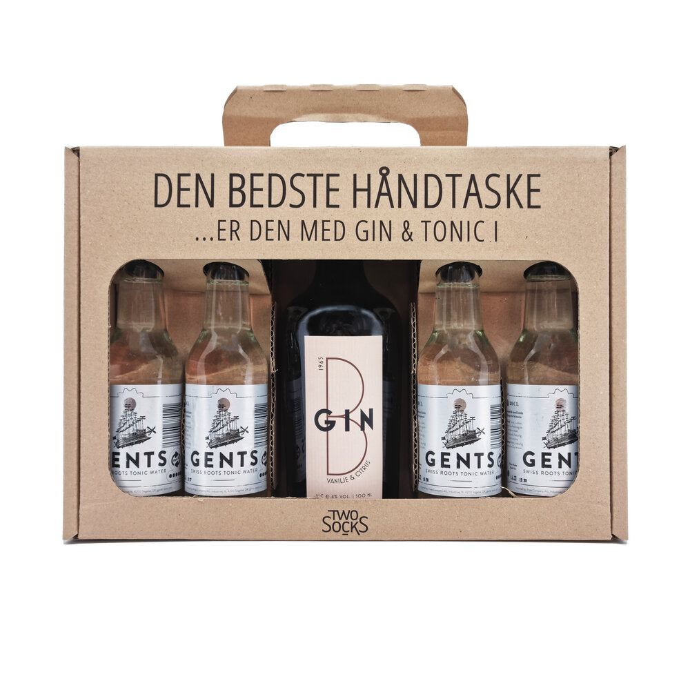 Two Socks - B Gin Vanilje & Citrus gaveÃ¦ske - 500 ml.