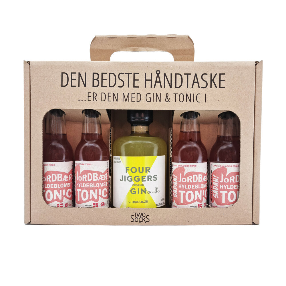 Two Socks - Four Jiggers Gin'ocello gaveæske - 500 ml.