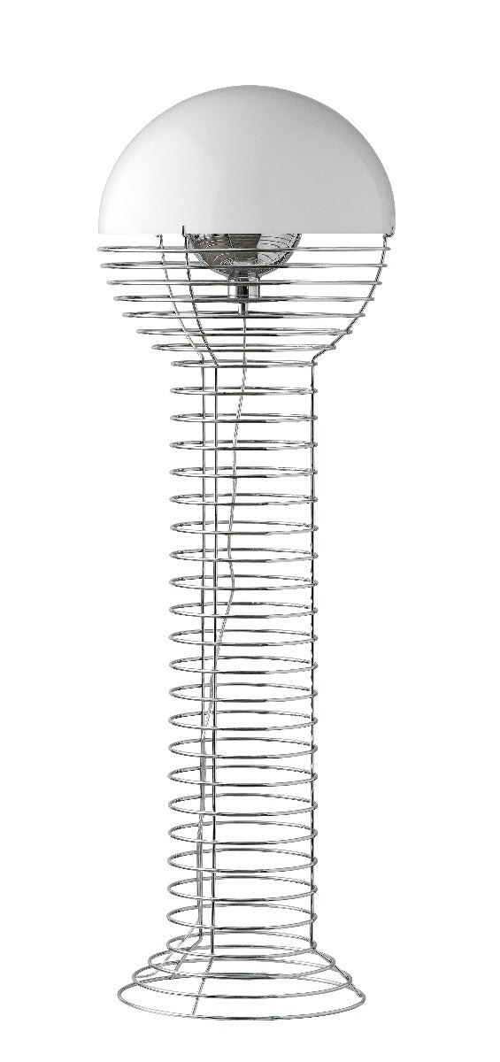 Verpan - Wire gulvlampe, transparant - Ø:40 cm.