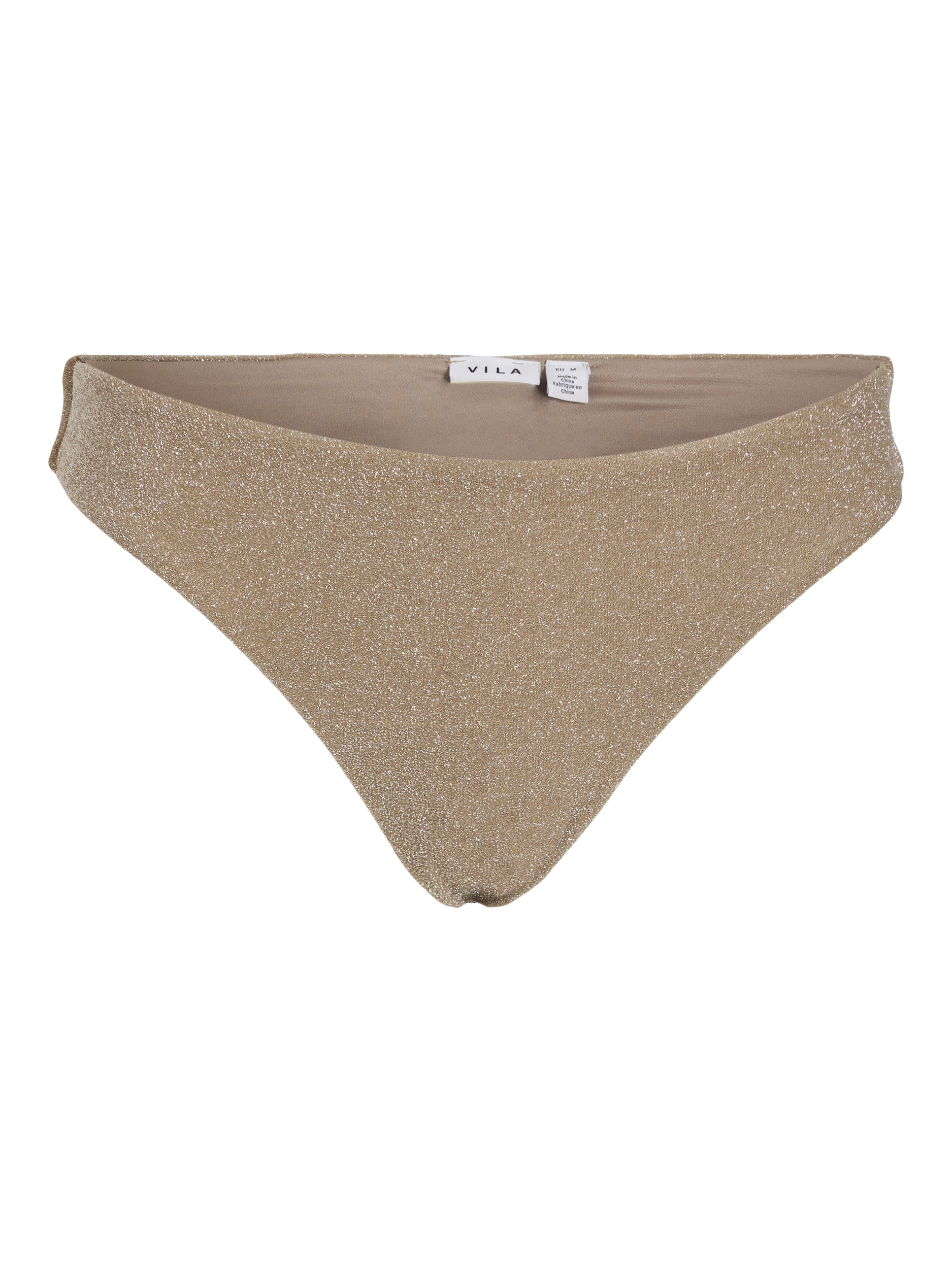 Vila - Vimercy Shimmer Brazilian bikinitrusser  - beige - Size (xl)