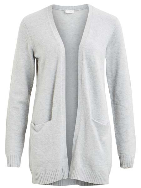 Vila - Viril open knit noos cardigan  - grÃ¥ - Size (m)