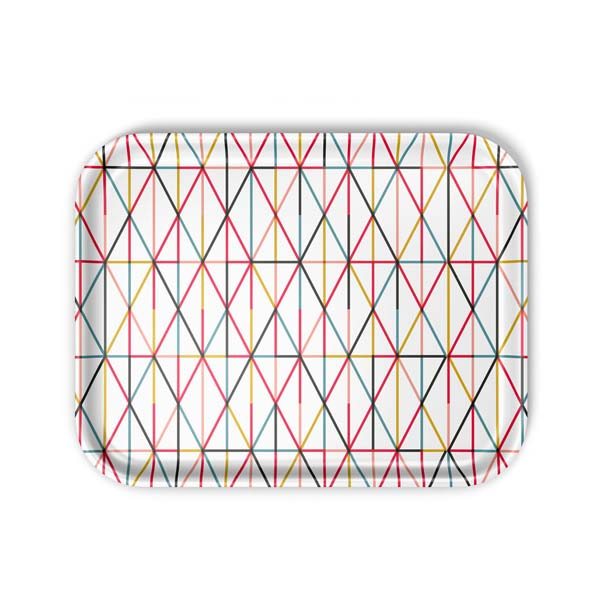 Vitra Accessories - Classic bakke stor, Grid multiocolor - 36x46 cm.