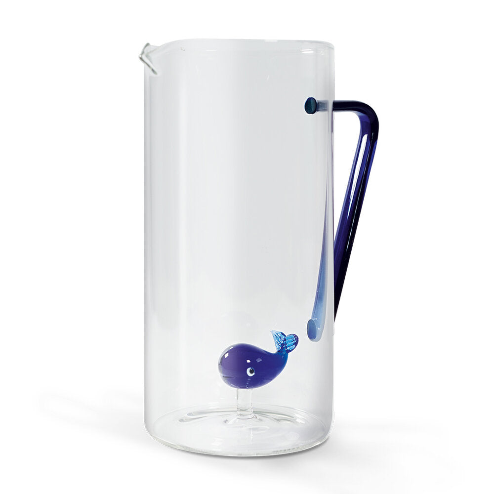 Wd Lifestyle - Borosilicate karaffel, whale - 1.2 L.