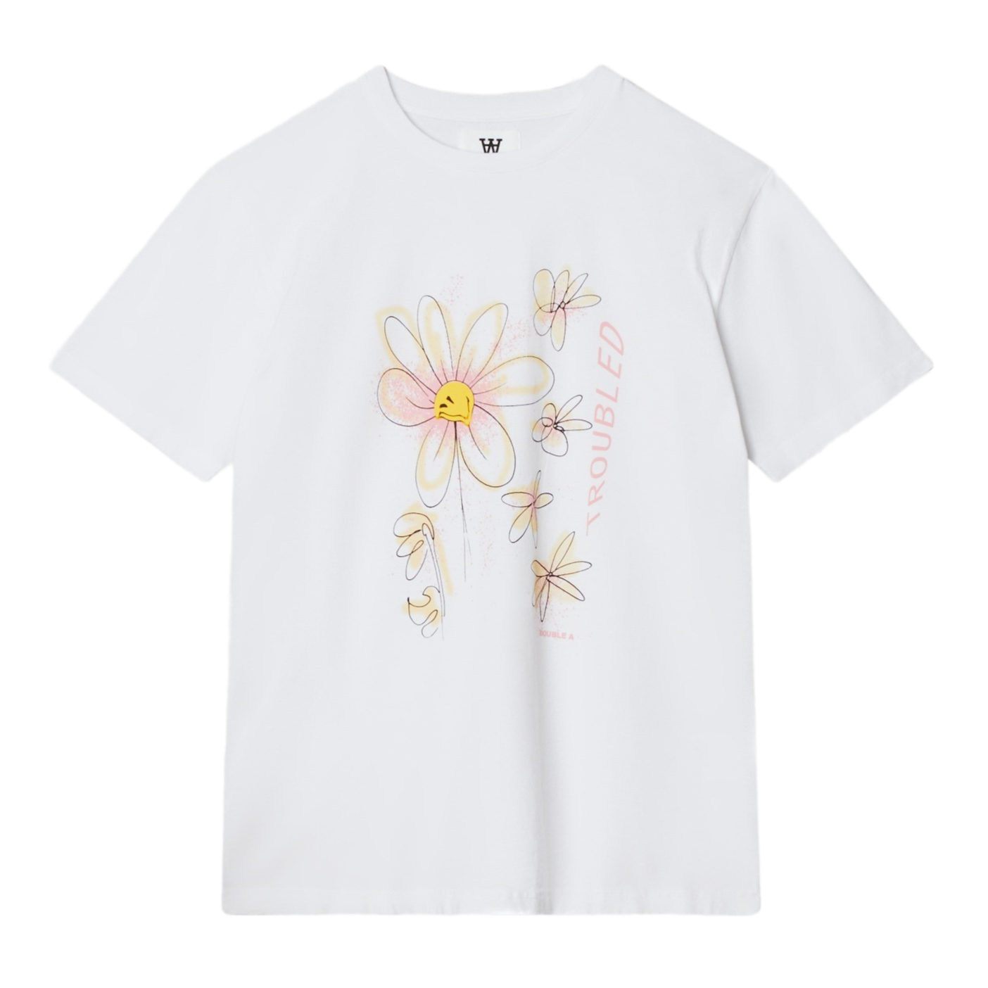 Wood Wood - Ace Daisy t - hvid - Size (l)