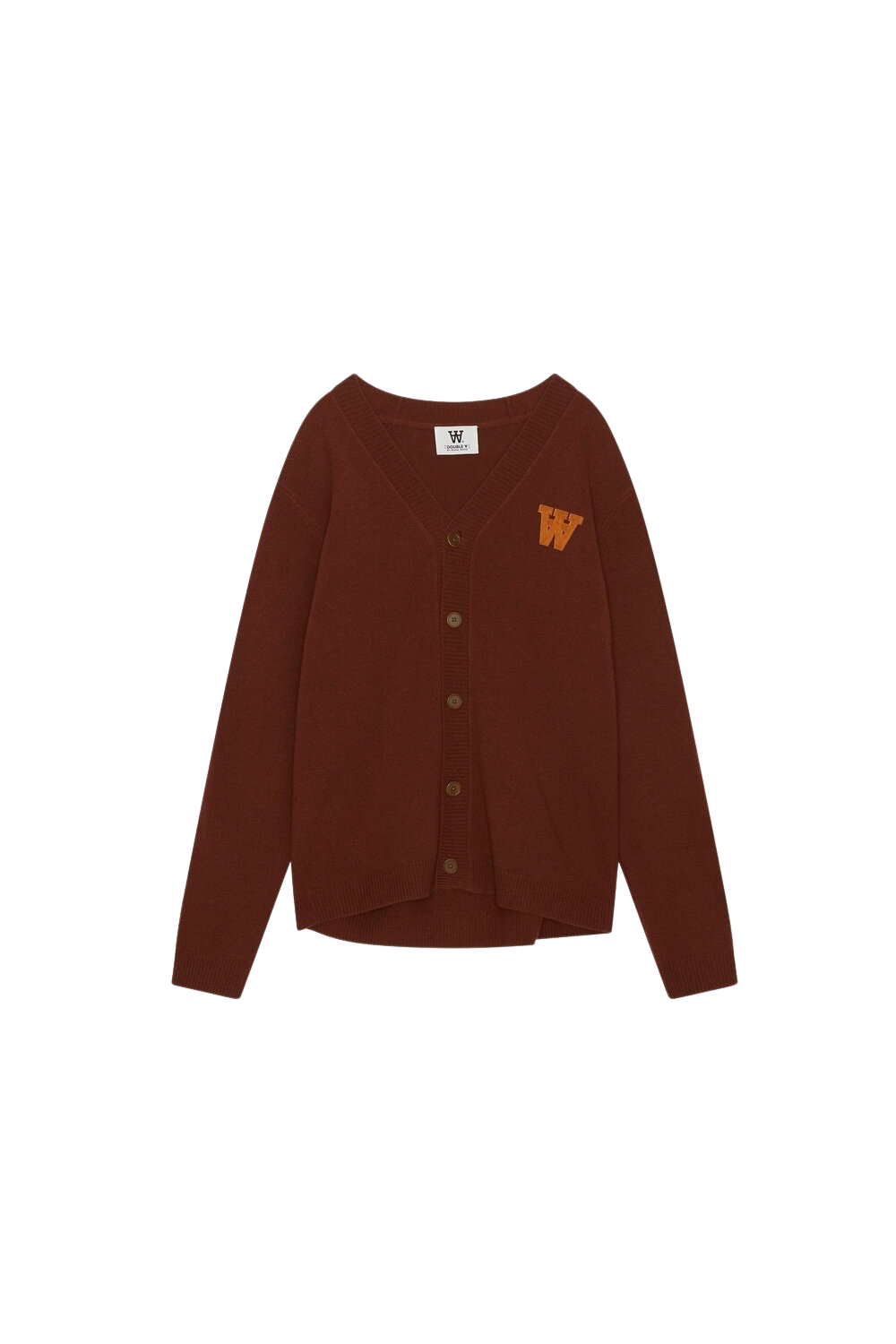 Wood Wood - LEO LAMSWOOL cardigan  - rÃ¸d - Size (s)