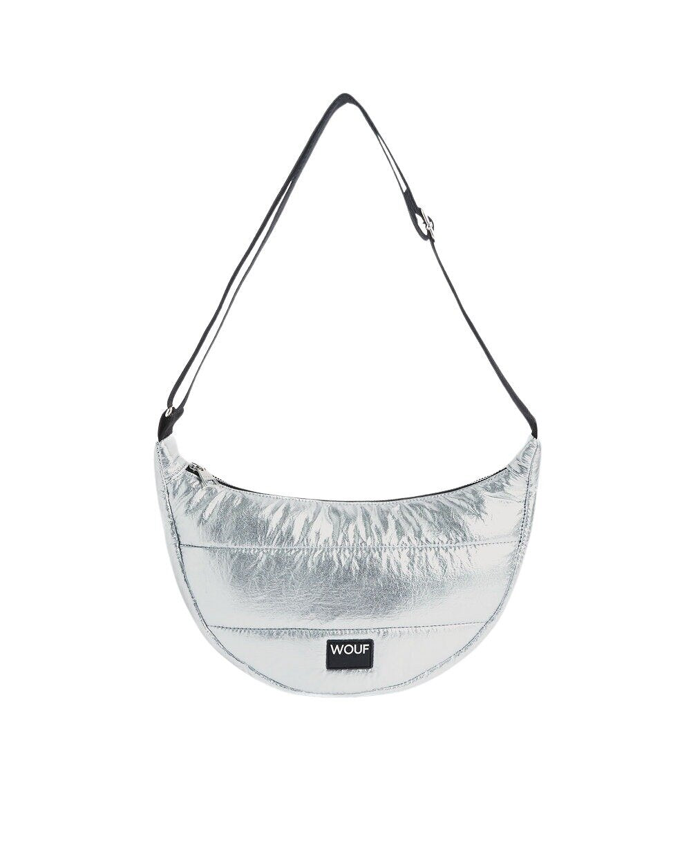 Wouf - Glossy Crossbody taske - SÃ¸lvfarvet